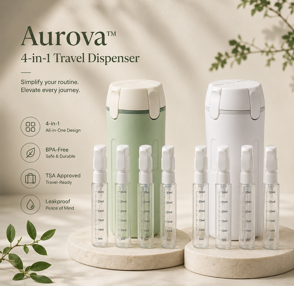 Aurova™ 4-in-1 Travel Dispenser